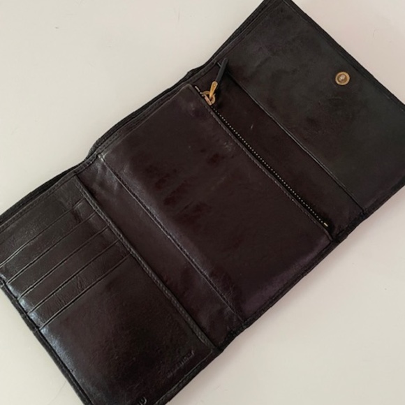 Miu Miu Black Studded Continental Wallet